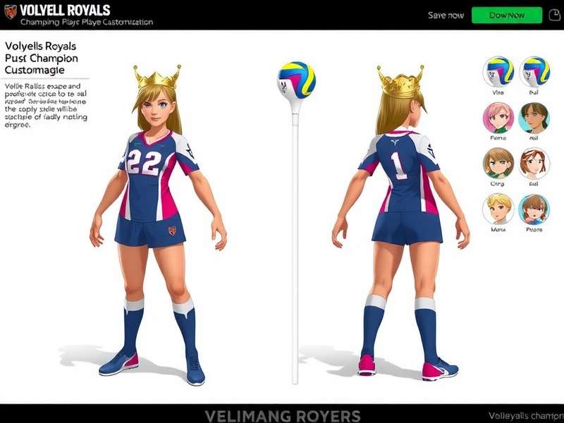 Volley Royals Champion Player Customization